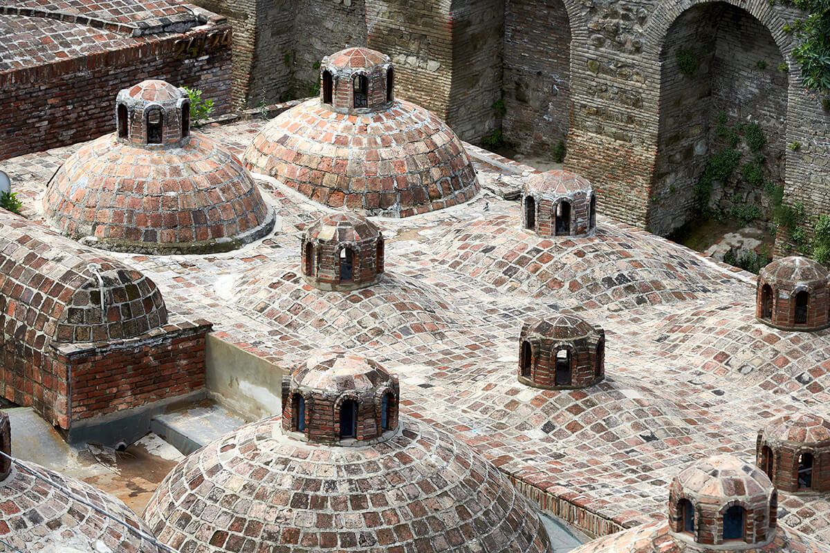 Georgian baths in Abanotubani. 